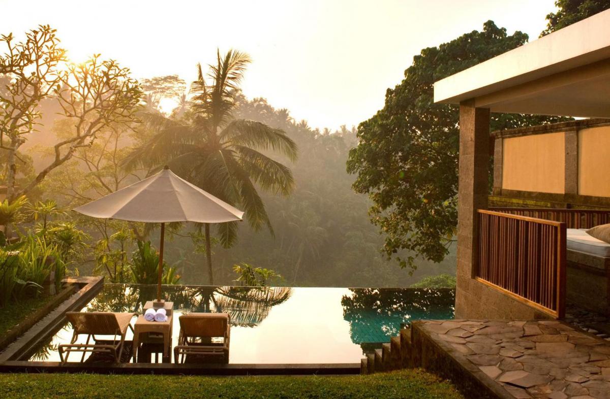 Hotel with private pool - Kamandalu Ubud
