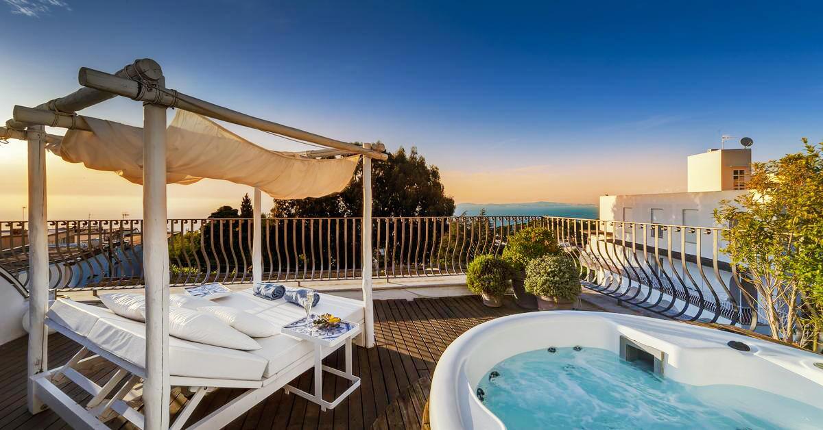 Hotel with private pool - Hotel Villa Blu Capri